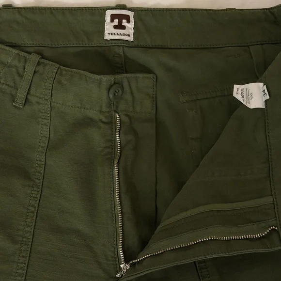 Tellason Olive Fatigue Pants - Never Worn, Size 34 - Picture 2 of 4